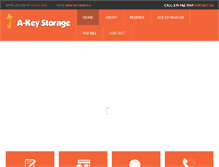 Tablet Screenshot of akeystorage.com
